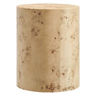 Modway - Cosmos Rond de 16 po Table d’appoint en bois de burle - Burl naturel-Design moderne, inspiré de la nature