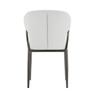 Manhattan Comfort Kirsten 20.5" Modern Leatherette Upholstered Dining Chair - White - Set of 4-Delivered to you Fully Assembled! No Assembly Required