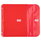 JAM Paper - Env. en plastique pour reliure avec crochet et boucle, 3 trous, 9,5 x 1,25 x 11,5 (po), rouge, 12/pqt (218VB1RE)-Taille : Lettre (9 1/2 x 1 1/4 x 11 1/2 po)
