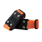 Impacto - Crampons Midcleat SC Versatile Design en acier, petits crampons à glace - Taille unique - Noir avec sangles orange - 1 paire-S’adapte au milieu de la chaussure pour éviter les glissades et les chutes dans des conditions glacées et humides