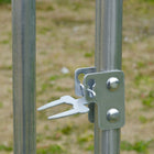 PawHut - grande cage à poules en métal galvanisé 9,2 pi x 24,9 pi x 6,5 po-Fabriqué en acier galvanisé pour une structure stable 