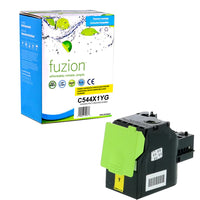 fuzion Lexmark C544X1YG Remanufactured Toner - High Yield - Yellow-Yellow