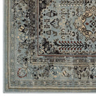 Modway Enye Distressed Vintage Floral Lattice Area Rug - 5 ft W x 8 ft L - Brown/Silver Blue-Stain Resistant / Easy To Clean