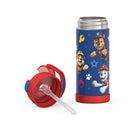 Thermos - Bouteille d'eau isotherme FUNtainer en acier inoxydable - 410 ml - Pat' Patrouille-La poignée de transport intégrée offre une prise en main facile et peut être rabattue lorsqu'elle n'est pas utilisée.