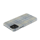 Gry Mattr - Étui en tissu GMF7MB pour iPhone 11/XR - Moutarde et Plaid bleu-Modèles de mode classiques