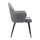 Zuo Silloth Dining Chair - Grey-Dimensions: 22.2" L x 21.7" W x 33.7" H