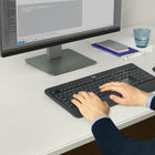 Logitech MK540 Wireless Keyboard and Mouse Combo for Windows - English-Upgrade to Logitech MK850 Combo: Improve productivity with the multi-device MK850 Keyboard and Mouse Combo, with Bluetooth/USB, padded palm rest, sculpted mouse, hyper-fast scrolling, customization
