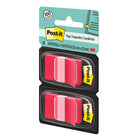 Post-it 1" x 1.7" Flags - Red - 50 Flags/Dispenser - 2 Dispensers/Pack-50 flags per dispenser, 2 Dispenser per Pack