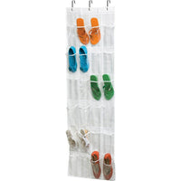 Honey Can Do® – Range-chaussures en PEVA à 24 poches avec crochets de porte-Matériau respirant et protection PEVA offrant une protection contre les phalènes, les odeurs de moisi et la poussière