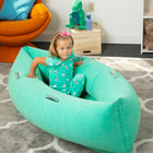 Bouncyband Comfy Hugging Peapod Sensory Pod - 60" - Ages 6-12 - Green-Comes with an electric pump, so it is fast, easy and fun to blow up