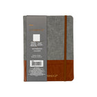 Cambridge Two-Tone Notebook - 8" x 6" - Brown-Sturdy front and back covers in grey with brown accent colour.