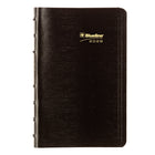 Blueline 2026 MiracleBind Daily Planner - 8" x 5" - Black - Bilingual-Weekday appointment schedule from 7:00 a.m. to 7:30 p.m. in 30-minute intervals. Saturday and Sunday on the same page