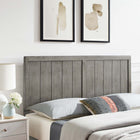 Modway Robbie Wood Twin Headboard - Grey-Panel Detail