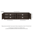 Hudson&Canal Hanson TV Stand for TV's up to 85" - Alder Brown-8