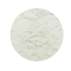 Plata Import - Table Leo en laiton imitation marbre 32" - Pierre-Disponible en deux tailles 32″ ou 36″