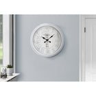 Monarch Specialties Clocks 20" Round Wall Clock - Grey -This non-ticking wall clock is crafted with a durable plastic frame and easy to read, roman numeric markings under the clear glass surface