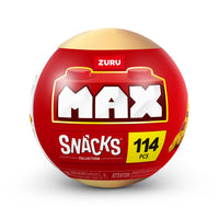 Max Snacks Bricks-COLLECT THEM ALL: 6 different snacks to collect including: Sushi, Pizza, Burger, Ice Cream Sundae, Hotdog and Doughnut