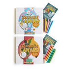 Art 101 Colorable Canvas Wall Art Set - 2 Pack-Includes two 10 inch by 10 inch cotton canvases printed with trendy black line designs