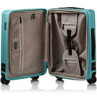 CHAMPS Fresh II  3-Piece Expandable Hardside Luggage Set - Green-Expansion on all 3 pcs