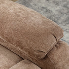 HOMCOM Power Massage Recliner with Quiet Motor - Brown-Two side storage pockets keep remotes and magazines closed by