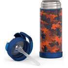 Thermos FUNtainer Bottle with Straw - 410 mL - Digital Camo-Integrated carry handle is easy to grip and can be folded down when not in use