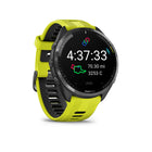 Garmin - Forerunner 965, lunette en titane DLC gris carbone avec boîtier noir et bracelet en silicone jaune/noir-Le score de preparation à l'entraînement est base sur la qualite du sommeil, la recuperation, la charge d'entraînement et le statut HRV pour determiner si vous êtes prêt à aller fort et à recolter les fruits (les donnees presentees sont destinees à être une estimation precise des mesures suivies)