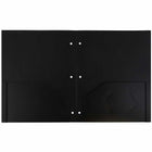 JAM Paper Heavy Duty 3-Hole Punched 2-Pocket School Folder - Black - 6 Pack-Size: 9.5 x 11.625 inches