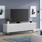 Hudson&Canal Whitman TV Stand for TV's up to 75" - White-Features easy assembly