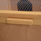 PawHut 13" H Tortoise Enclosure with Two Rooms - Natural-Protects your pet tortoise from colder temperatures in winter days 