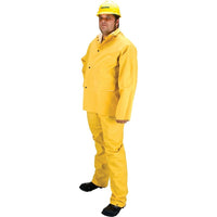Zenith Safety Rz600 Flame Resistant Rain Suit, 4X-Large, Yellow - 4 Pack-4 per pack