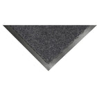 Edgewood Herringbone Medium Traffic Carpet Mat - 4' W x 6' L - Charcoal-Perfect for vestibules, lobbies, hallways, medium traffic entrances