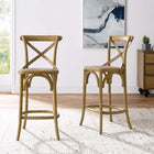 Modway Gear Counter Stool - Natural-Non-Marking Foot Caps