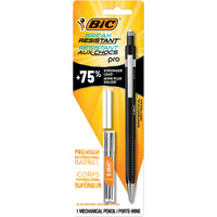 BIC Break-Resistant Pro Mechanical Pencils with Extra Strong Lead & Shock-Absorption - 0.7mm-BIC Break Resistant Pro mechanical pencil with premium professional barrel