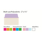Avery Ultra Writable Tabs - 2" x 1½" Multi Use Repositionable Two Sided - Pastel Colour - 48 Pack-UltraTabs for Home – Note tabs are great for marking cookbooks, calendars, journals, magazines, planners, financial records, correspondence, budget binders and other pertinent information