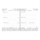 Blueline 2026 DoodlePlan Colouring Weekly/Monthly Planner - 11" x 8-1/2" - Bilingual-Twin-wire binding with flexible cover