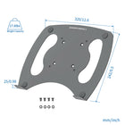 ShoppingAll Universal Laptop Mount Tray for VESA Monitor Arms and Stands - Black-Elevating your laptops to your optimal height can reduce back pain and improve your posture