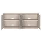 Hudson&Canal Alston 68"W Buffet Table - Alder White-Clean with a soft, dry cloth and no harsh chemicals or abrasive cleaning materials