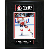 Frameworth Wayne Gretzky Classic Series 1987 Canada Cup - Framed Print - 16" x 20"-Officially licensed Team Canada hockey print featuring Wayne Gretzky in the legendary 1987 Canada Cup