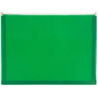 Jam Paper Enveloppes en plastique, fermeture à glissière, format lettre, 9 1/2 x 12 1/2 po, vert, 12/pqt-Vertes