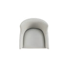 Manhattan Comfort - Lot de 2 fauteuils de salle à manger modernes Gansevoort 22,5 po en similicuir gris pierre-22,25 po L x 21 po l x 32,25 po H