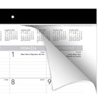 Staples 2027 Monthly Desk Pad Calendar - 17" H x 21-3/4" W - Bilingual-Simple but classic black, grey and white design