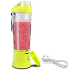 Total Chef Cordless Portable Blender - 20 oz - Neon Green-Fast-flowing drinking spout with spill-proof locking cover