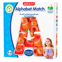 University Games The Learning Journey Match It: Alphabet Match - Alphabet Recognition Puzzle For Kids - ABC Learning Puzzle For Toddlers - Fun Letter Recognition Game-Encourage hand-eye coordination & tactile skills