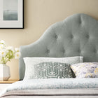 Modway - Sovereign Tissu rembourré Tête de lit King, Gris-Arche haute touffée