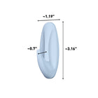 Command Medium Designer Hooks - 6 Strips - 4 Hooks - Sky Blue-Hang hats, bags, dog leashes, scarves, and accessories where you want without nails or a hammer