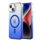 AXS Crystal Shield D3O Case MagSafe Compatible for Apple iPhone 15 Plus - Sapphire Gradient-8ft drop tested, backed by D3O technology