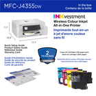 Brother - MFC-J4355DW Imprimante tout-en-un à jet d’encre couleur sans fil INKvestment avec écran couleur de 1,8 po et fente d’alimentation manuelle-Soutien At Your Side. Pour contacter le service à la clientèle, visitez : https://www.brother.ca/fr/support-center