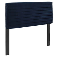 Modway Tranquil Channel Tufted King/California King Headboard - Midnight Blue-Channel Tufted King/California King Headboard
