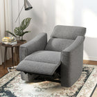 HOMCOM Power Recliner with USB Ports - Dark Grey-Soft, skin-friendly chenille fabric keeps you comfortable