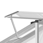Outsunny 6' x 8' x 6.4' Polycarbonate Greenhouse - Silver- An opening rooftop vent ensures excellent ventilation for your unit  
 